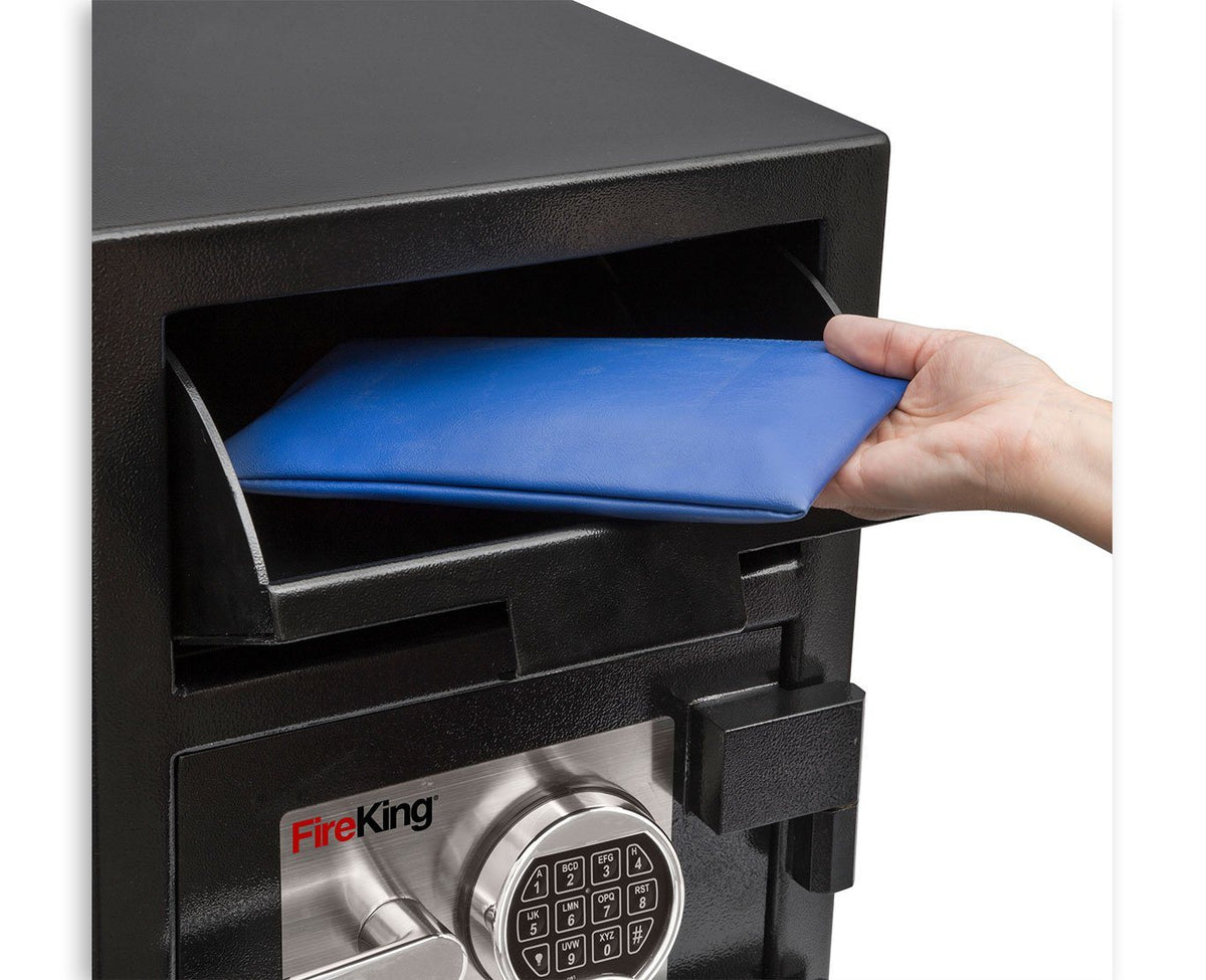 FireKing SB2414-BLEL Front Loading Depository Safe Bank Bag Drop