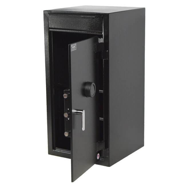 Stealth DS4020FL12 Tall Depository Safe with Internal Locker Door Open Side View