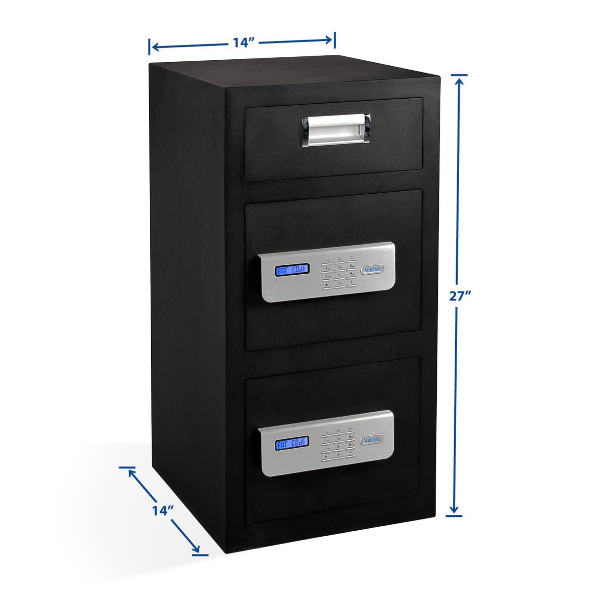 Viking VS-70DS Double Door Depository Safe with Electronic Locks Outside Dimensions