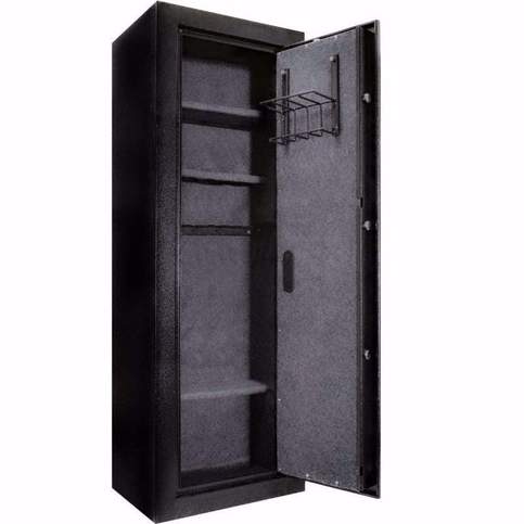 Barska AX13378 Tall Quick Access Biometric Rifle Safe Door Open