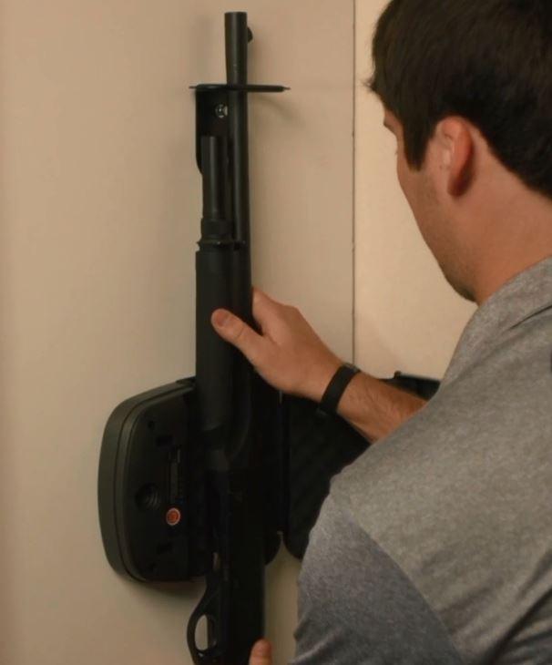 Gun Wall Lock Hornady 98180 RAPID RFID Safe Shotgun Wall Lock - Safe and Vault Store.com