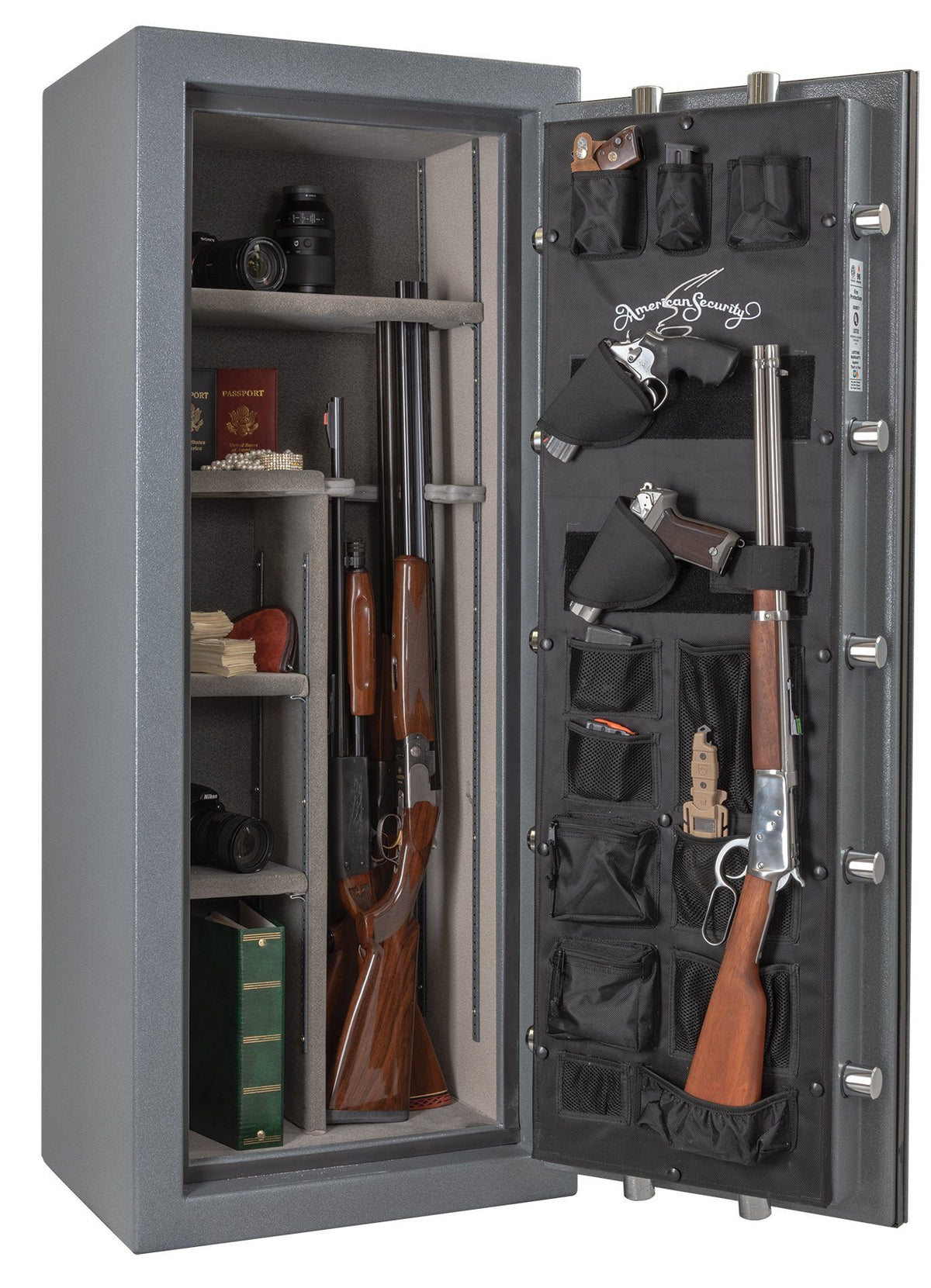 AMSEC NF5924E5 Rifle &amp; Gun Safe with ESL5 Electronic Lock - Door Open Full