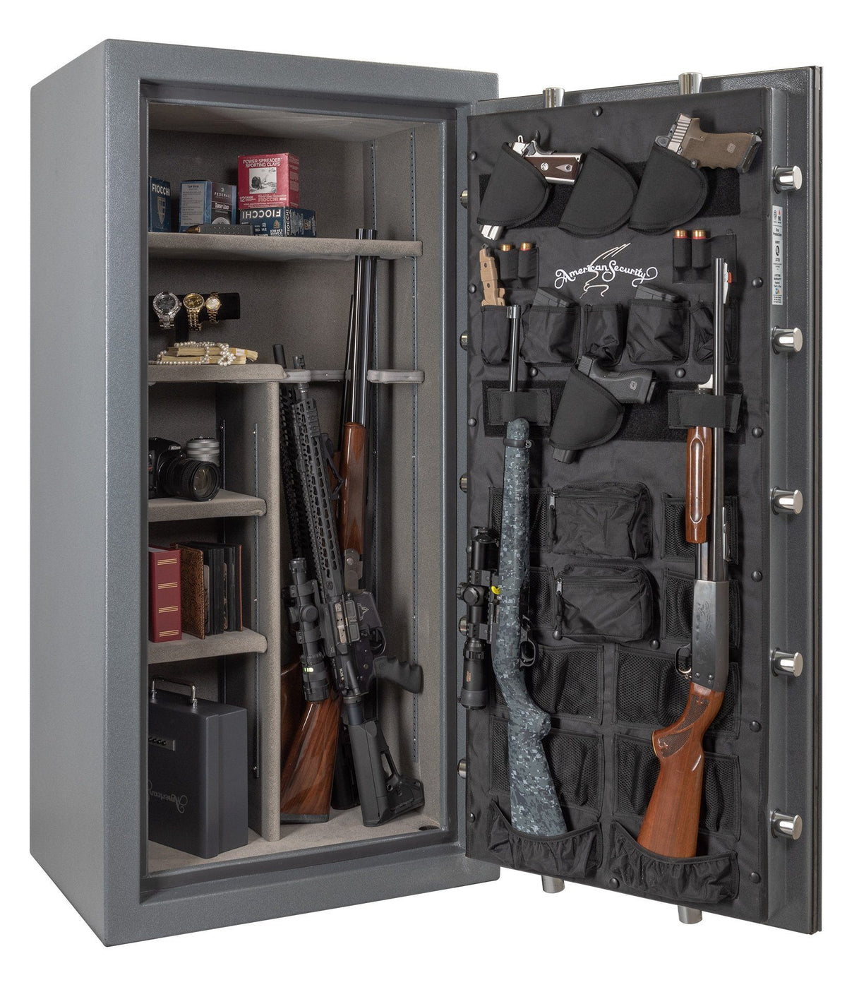 AMSEC NF6032E5 Rifle &amp; Gun Safe with ESL5 Electronic Lock - Door Open Full