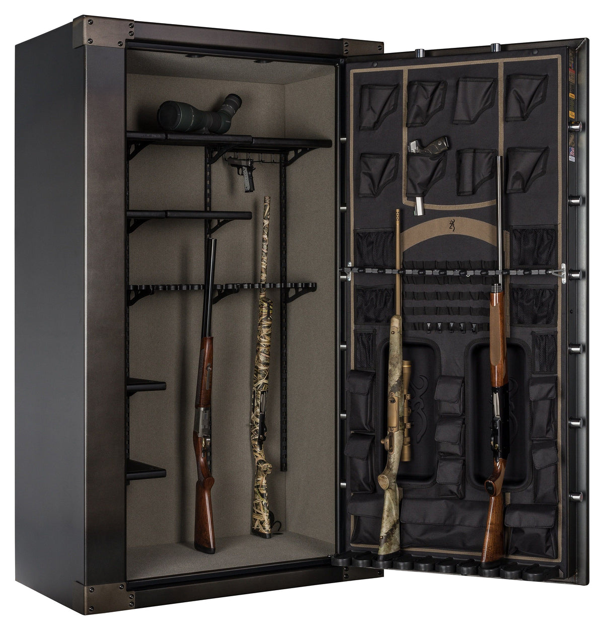 Browning 1878-49T 1878 Series Tall &amp; Wide Gun Safe Door Open