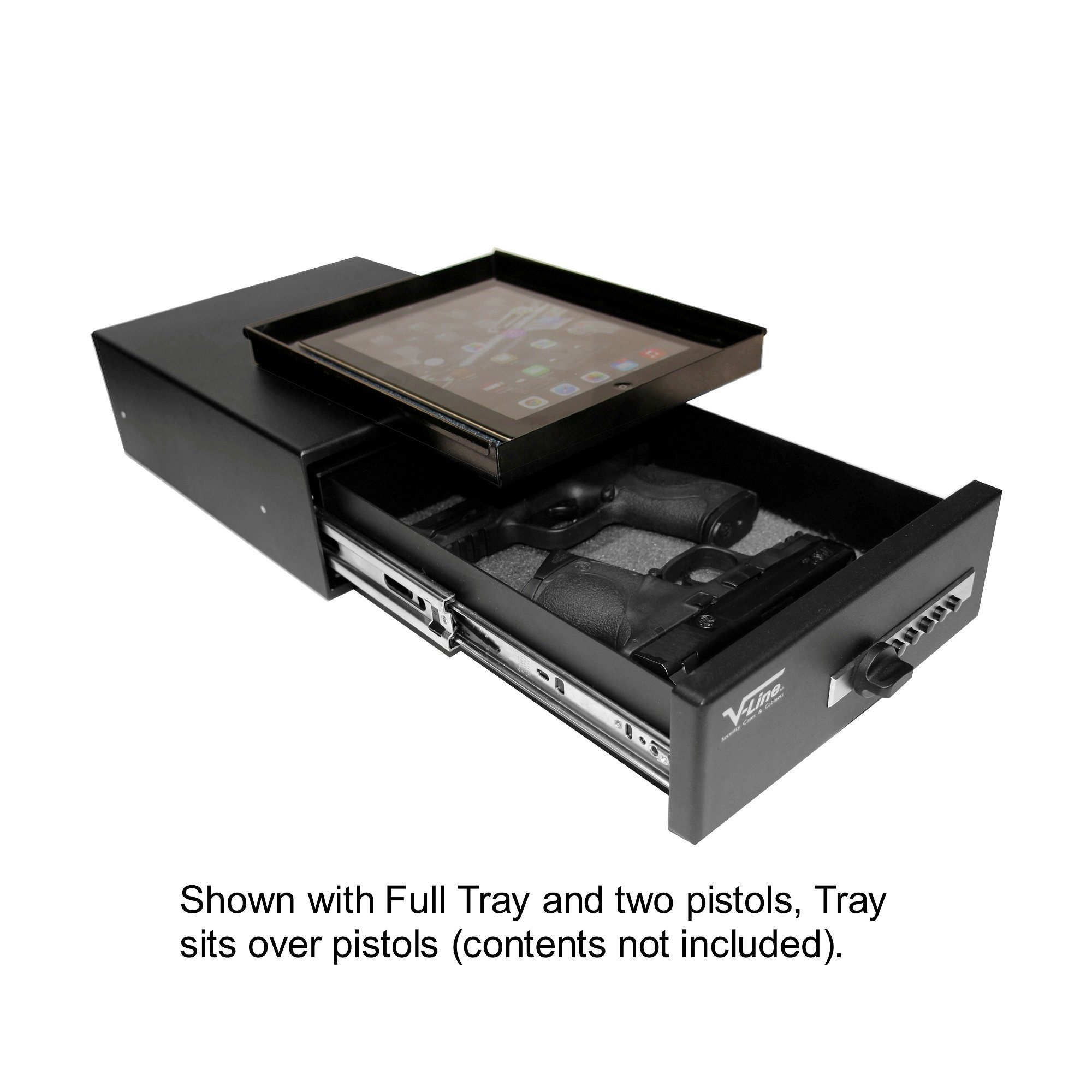 V-Line Slide-Away Handgun & Pistol Safe 10123-S FBLK - Safe and Vault ...