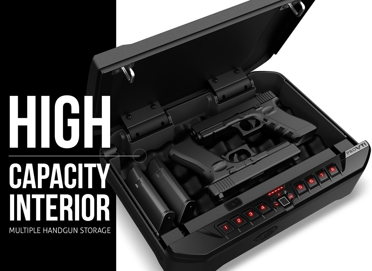 Vaultek VTi Full-Size Rugged Biometric Bluetooth Smart Safe - Safe and ...