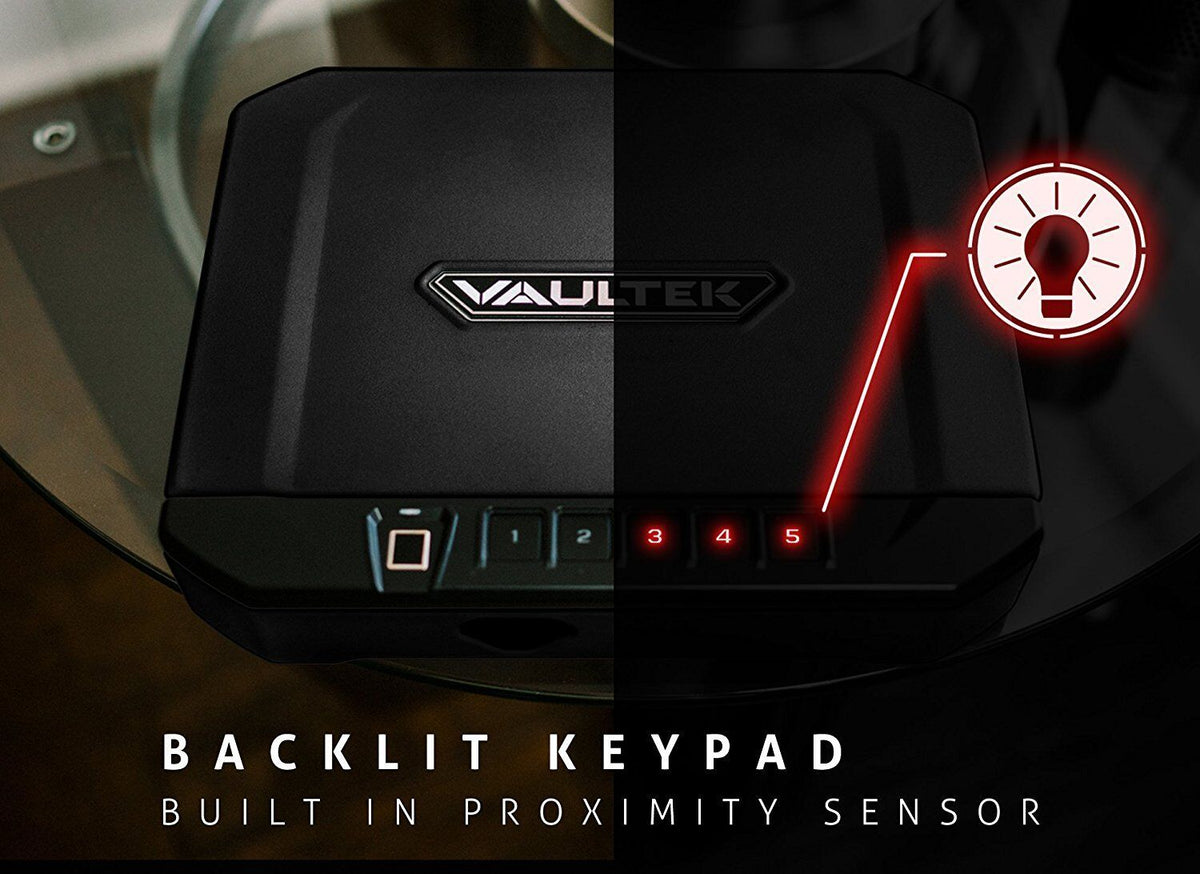Handgun And Pistol Safes - Vaultek VT20i Rugged Biometric Bluetooth Smart Safe