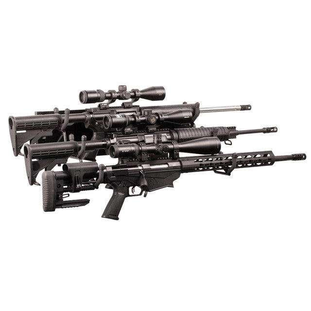 Hold Up Displays Horizontal Slatwall Gun Rack for 3 Rifles HD105-3SW ...