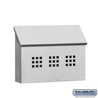 Mailboxes - Salsbury Stainless Steel Mailbox - Decorative - Horizontal Style