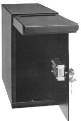 Perma-Vault PRO-1050-K Under Counter Drop Box with Single Key Lock Door Open