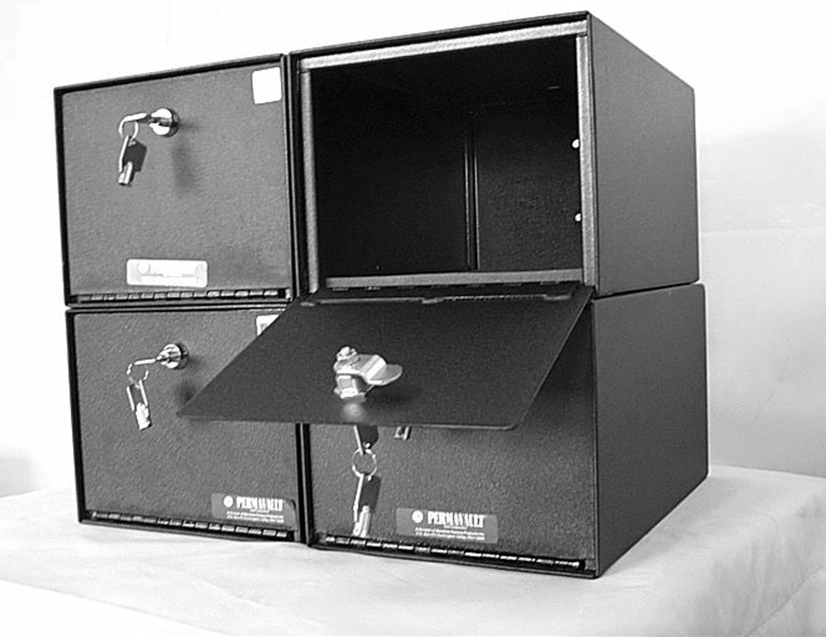 Gun Security Boxes Perma-Vault PVB-5813 Large Capacity Pistol Box | Cam Lock - Safe and ...