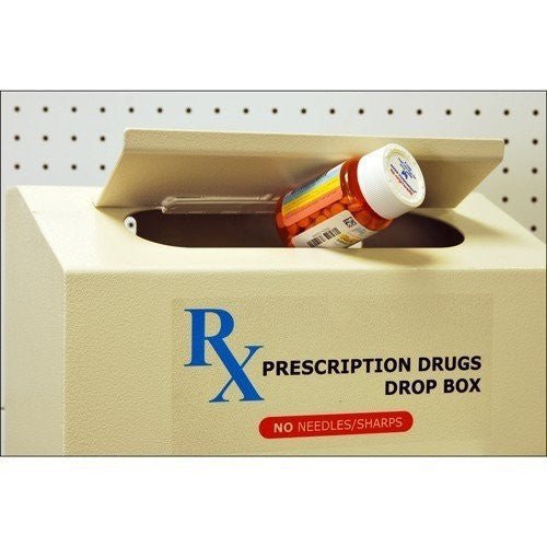 Meddrop Rx Box Iowa Protex RX-164 Prescription Drugs Drop Box - Safe and Vault Store.com