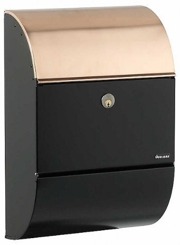 Qualarc ALX-3000-BC Allux 3000 Locking Mailbox - Black with Copper