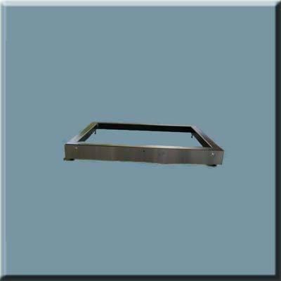 Metal rectangular frame, designed for high security, displayed against a solid light blue background is the Safe and Vault Store SDBXN10 Safe Deposit Boxes.
