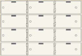 SafeandVaultStore SDBAXSN-12 Single Lock Safe Deposit Boxes