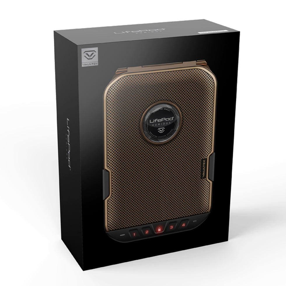 Security Safes - Vaultek Lifepod Humidor With Built-in Lock System LH10