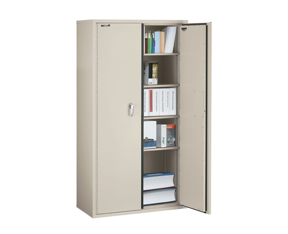 FireKing CF7236-D Secure Storage Cabinet Door Parchment Open Full