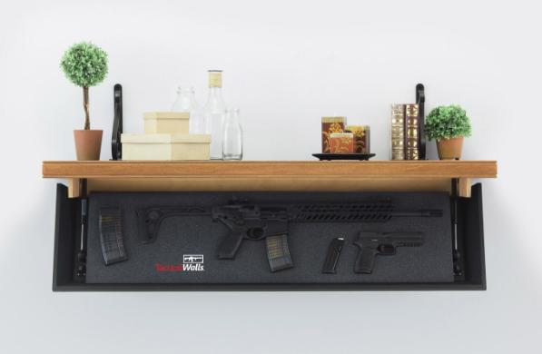 Tactical Walls 1242RLS Concealable Rifle Length Shelf Early American Open