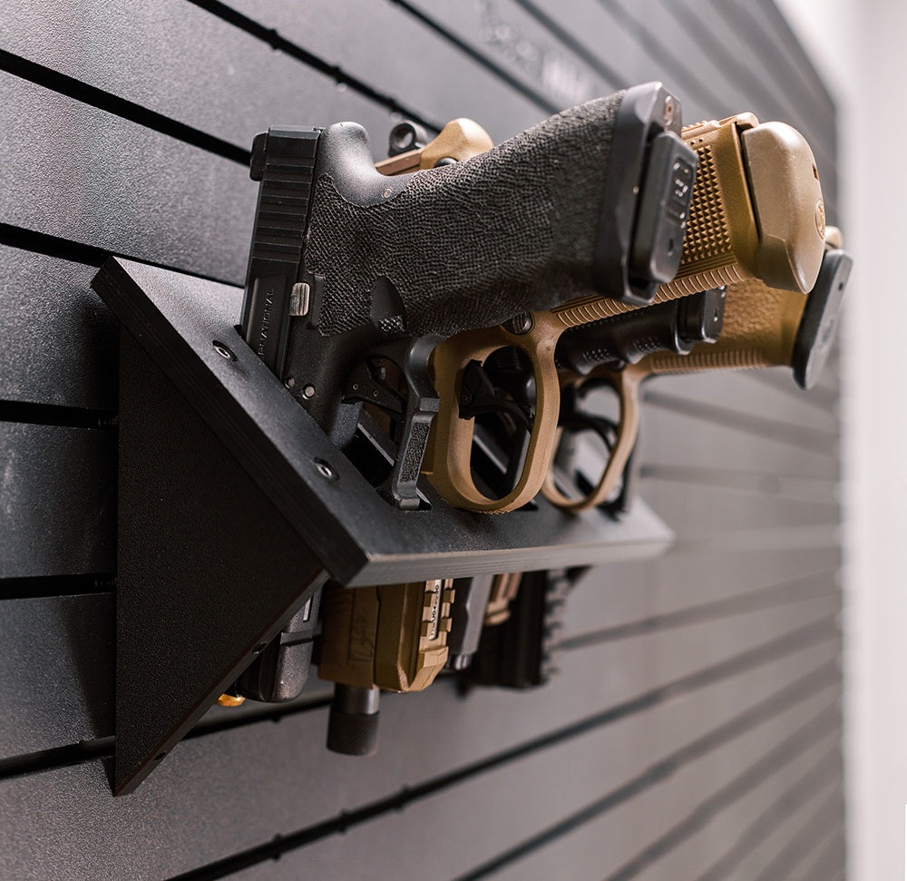 Tactical Walls MWMPH ModWall Multi-Pistol Hangers with Handguns
