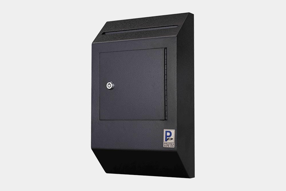 Through The Wall Depository Safe - Protex WDB-110 Wall Mount Locking Payment Drop Box