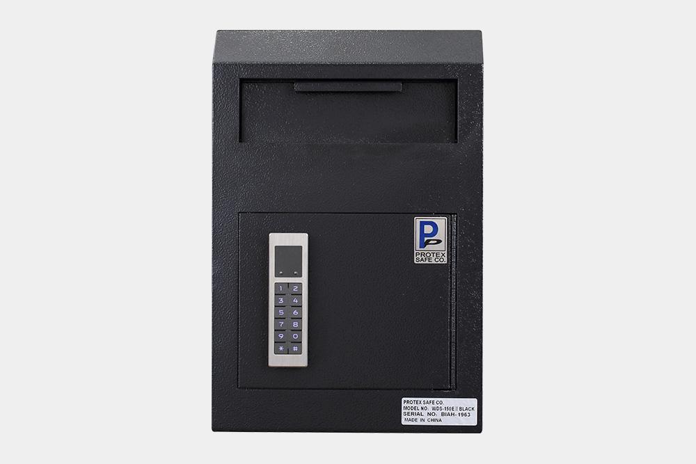 Through The Wall Depository Safe - Protex WDS-150E II Wall Mount Drop Box With Electronic Lock