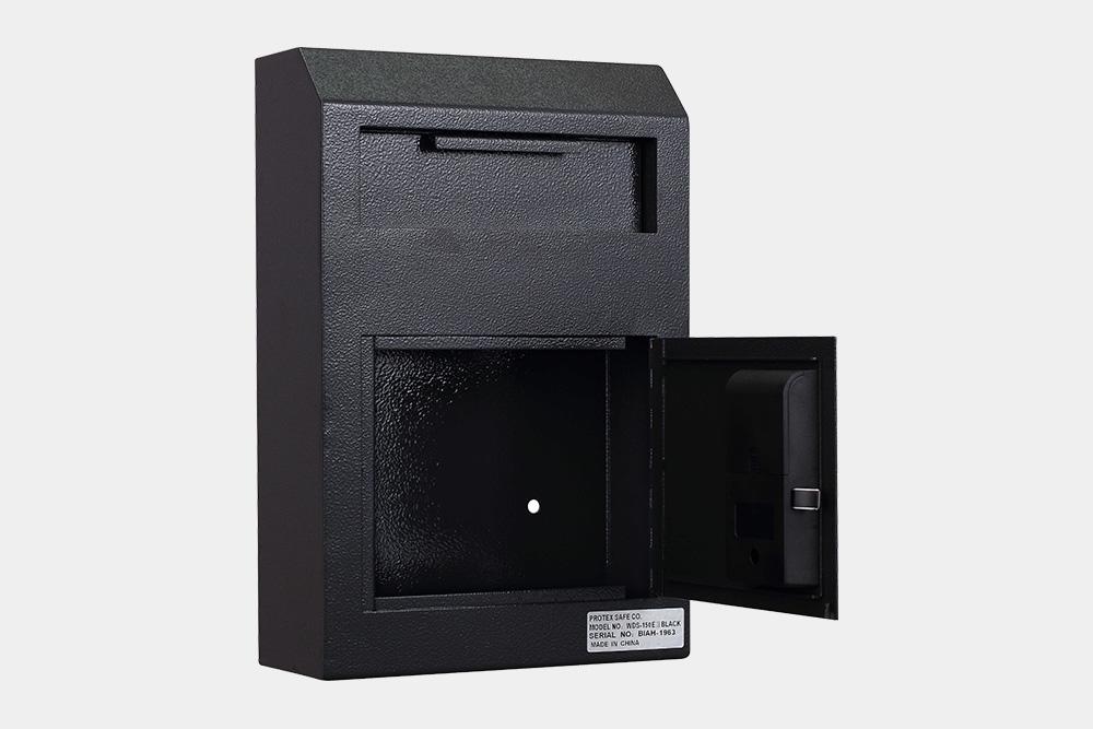 Through The Wall Depository Safe - Protex WDS-150E II Wall Mount Drop Box With Electronic Lock