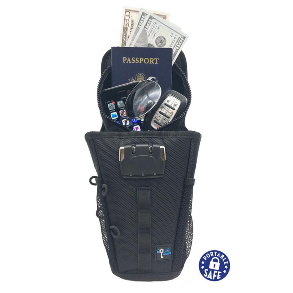 The Portable Travel Safe Open with Passport & Cash