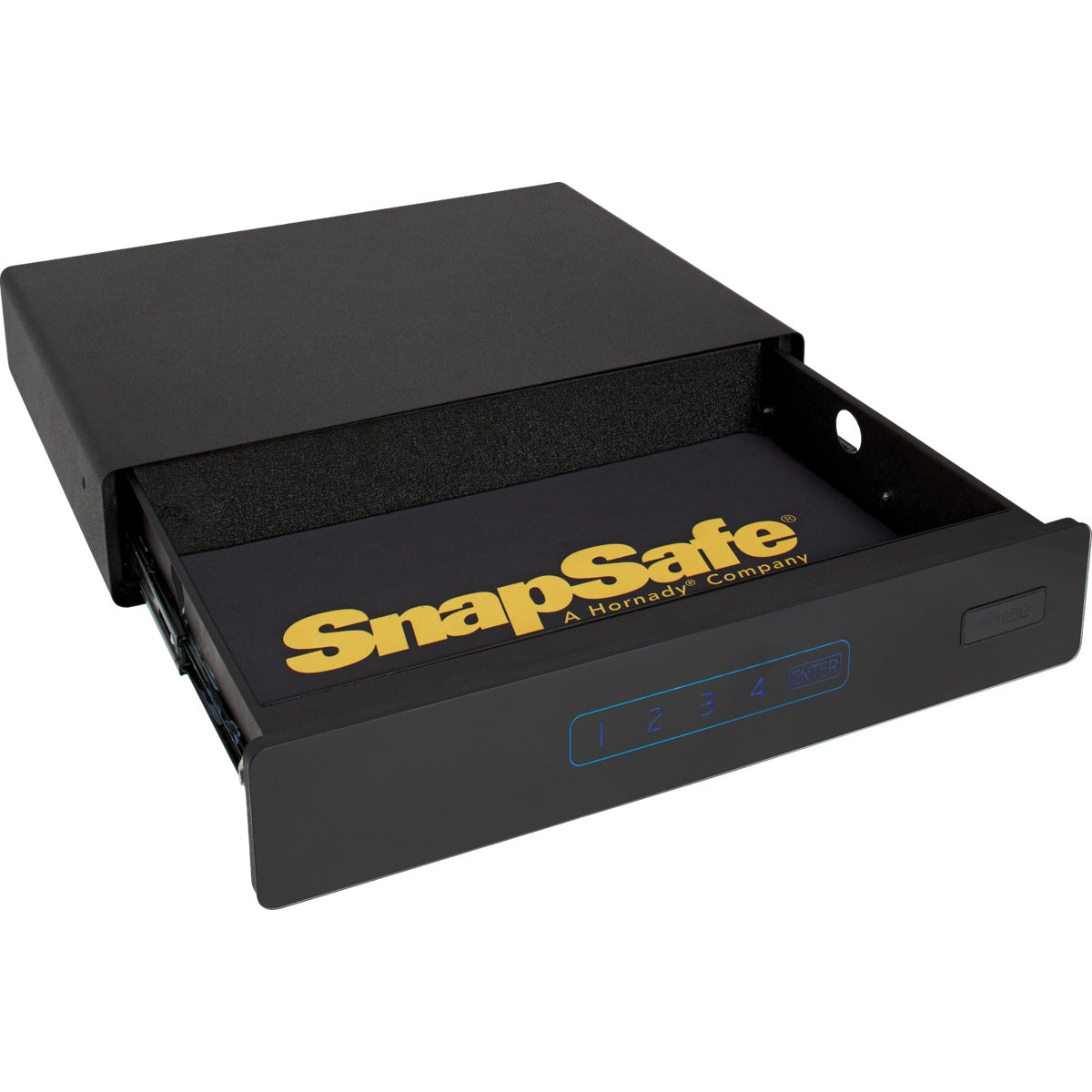 SnapSafe 75402 Under Bed Safe Medium Open with SnapSafe Pad on Bottom