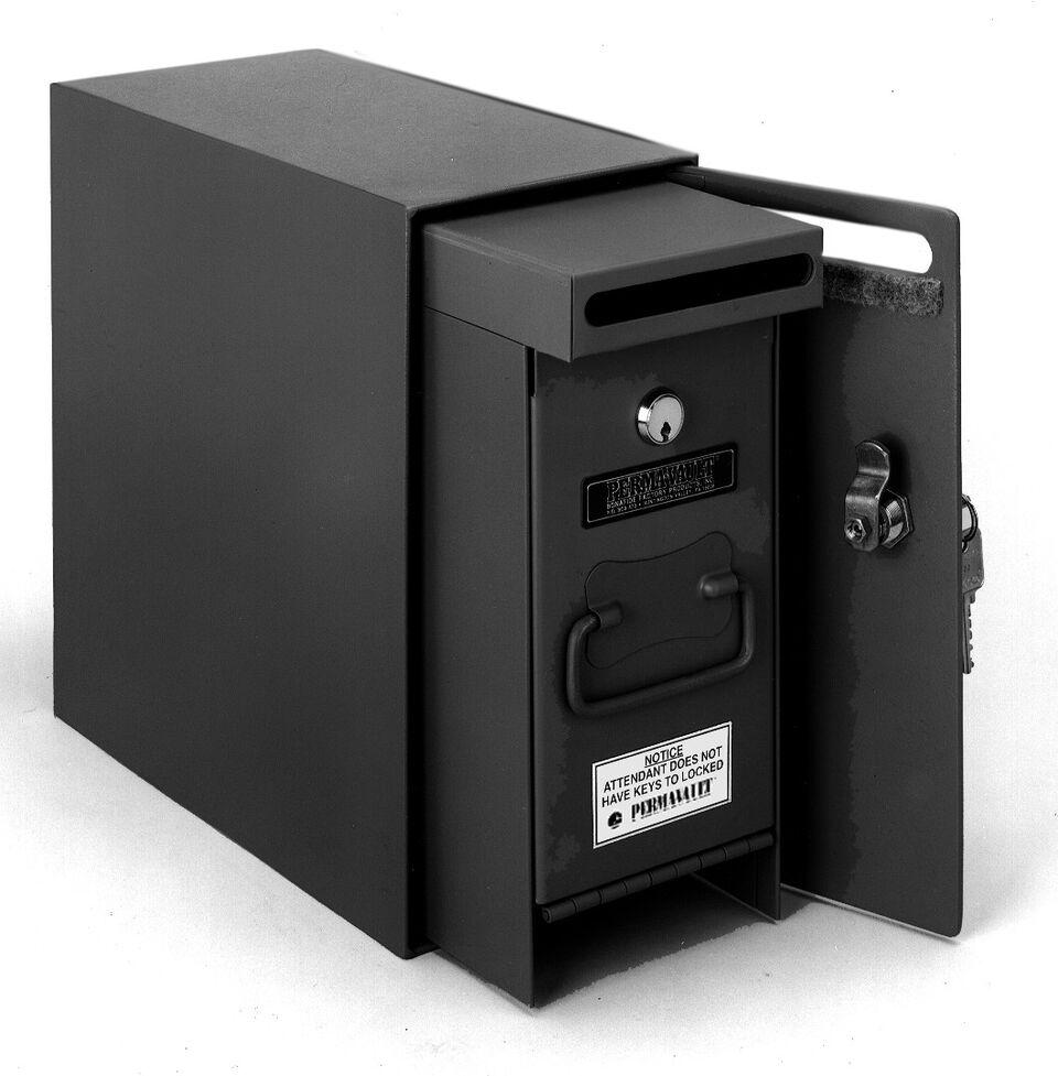 Under Counter Safes - Perma-Vault PRO-1201-M Under Counter Drop Box With Medeco Key Lock