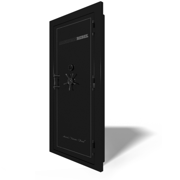 American Rebel AR-VO Black Smoke Outward Swing Vault Door with Digital Lock (85" H x 44.25" W)