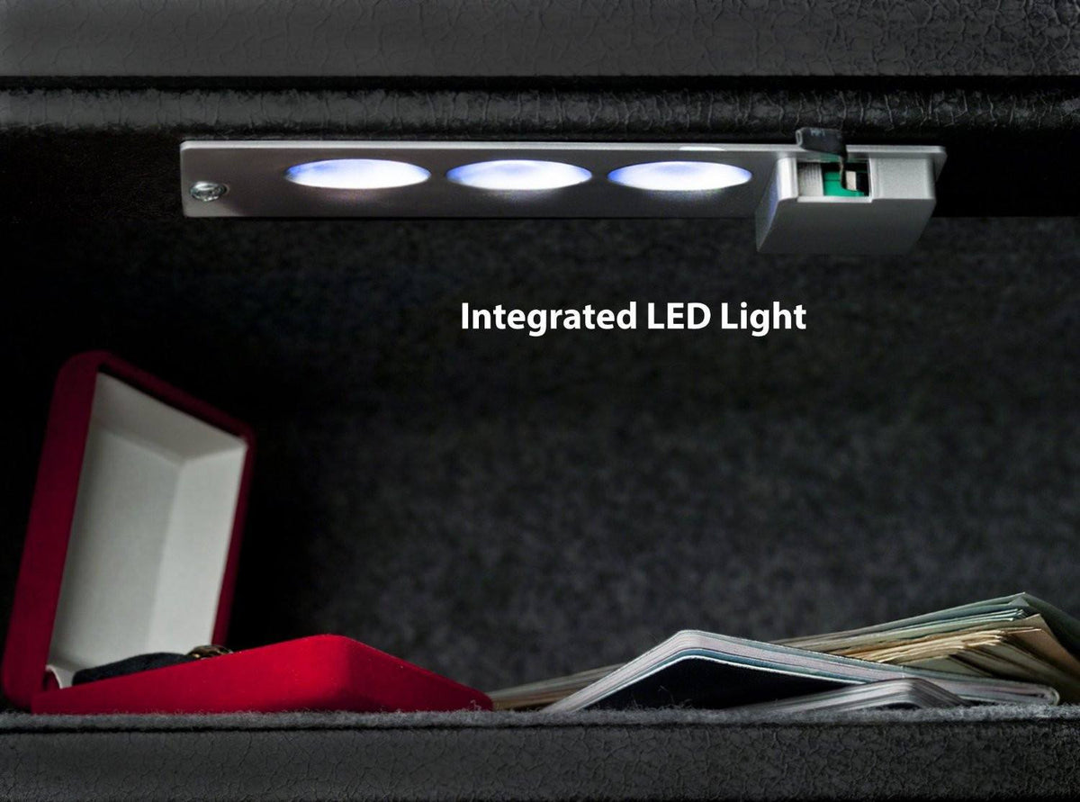 Viking VS-14BL Top Opening Drawer Biometric Keypad Safe Integrated LED Light