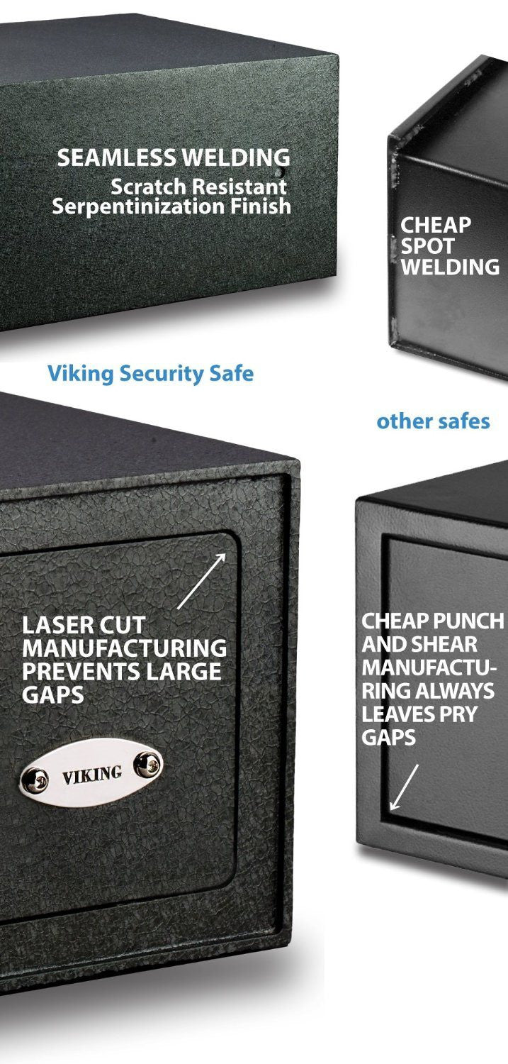 Viking VS-14BL Top Opening Drawer Biometric Keypad Safe Comparison 2
