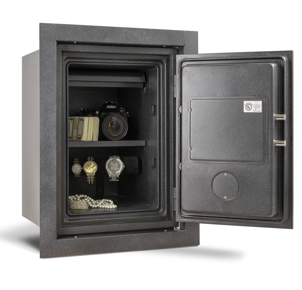 AMSEC WFS149 Fireproof Wall Safe Door Wide Open Full