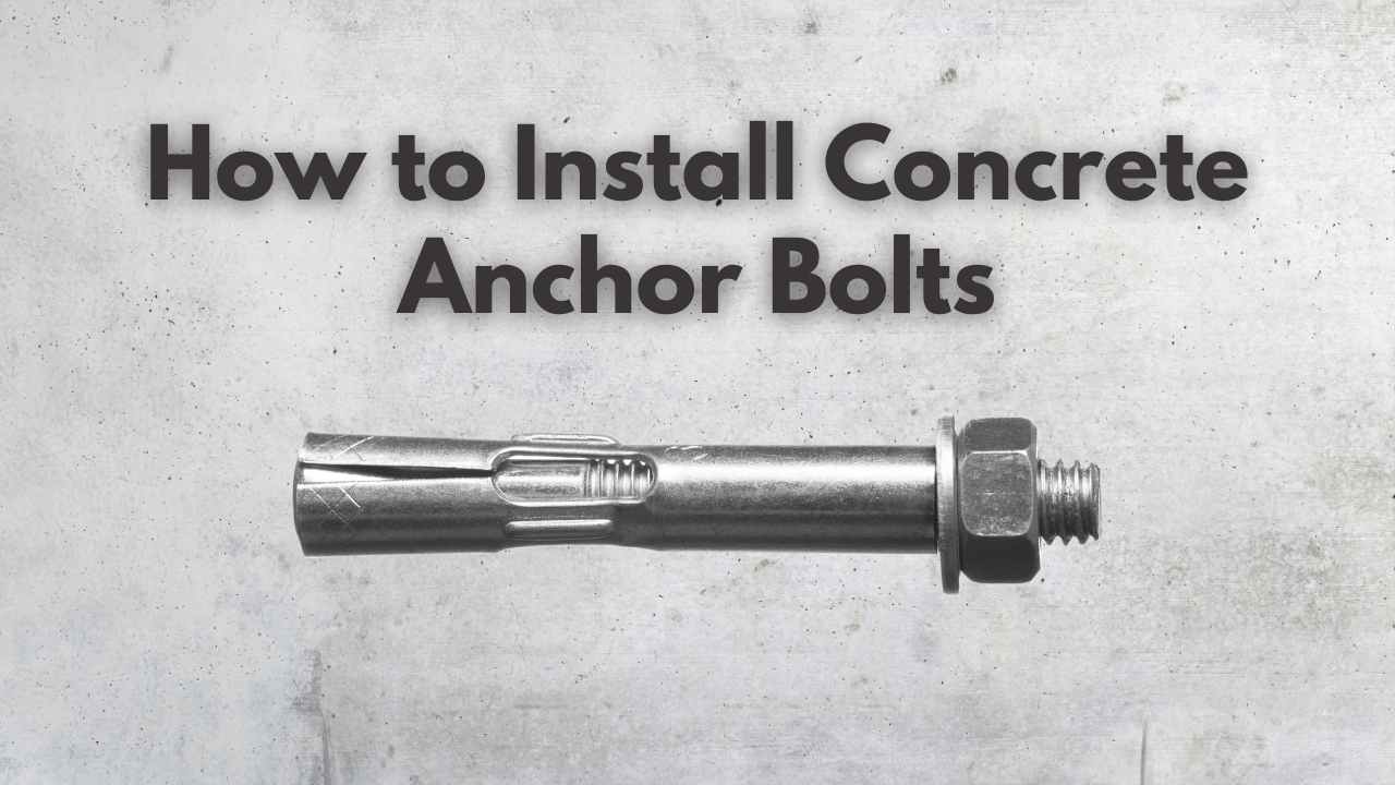 How To Install Anchor Without Drill at Neida Tracy blog